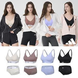 아디다스 [멤버쉽] (이월) [아디다스] 에어로 스트레치핏 브라팬티 2종세트 택일