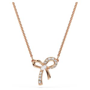 Hyperbola 펜던트, 믹스 컷, 리본, 화이트, 18K 로즈 골드 피니시