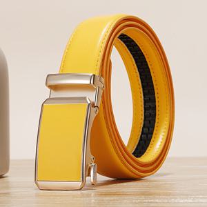1개 멀티컬러 자동 버클 벨트, 남성 여성 좁은 벨트, 패션 캔디 컬러 허리 밴드, 간편 다용도 벨트, 자동 버클 허리 밴드, 장식 벨트 멀티컬러