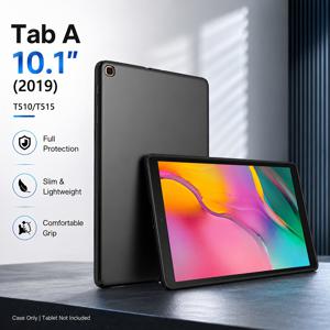 삼성 갤럭시 탭 A 10.1인치 2019 케이스, 모델 호환: /T515. 부드러운 TPU 소재, 경량, 스크래치 방지, 블랙. 내구성 있는 보호, 디자인, 스크래치 방지, 테크 애호가에게 이상적.