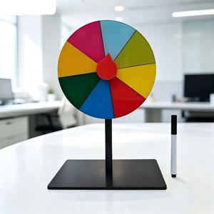 행운의 추첨 회전 복권판 1개, 지우개로 지울 수 있는 복권용 탁상용 룰렛, 게임 활동용 교구