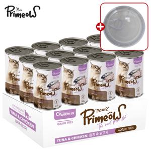 프리미요 캔 참치 닭고기 400g 12개 고양이 대용량 습식캔 주식캔 통조림