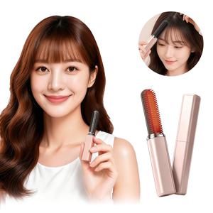 무선 c컬 뿌리볼륨 빗 고데기 미니 휴대용 남녀공용