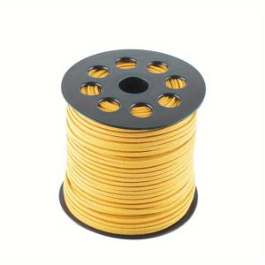 호비워커 2.8mm 플랫 스웨이드 코드, 약 100야드 롤 스풀, 인조 스웨이드 코드 실 벨벳 코드, 목걸이 팔찌, 비즈 및 DIY 공예용, 40가지 색상 제공