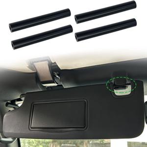 4개 검정색 햇빛 가리개 수리 키트 (Jeep Wrangler JK JKU 2007-2017용), 좌우 햇빛 가리개 수리 튜브
