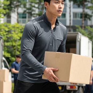 남성 시원한 쿨 원단 캐주얼 아웃도어 냉감 긴팔 집업 티셔츠 프레쉬라인(M7ST16)