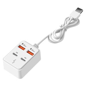 4/6포트 고속 USB 충전 , 컴팩트 디자인, 고속 충전, 노트북/태블릿/다중 장치에 적합, 멀티 장치 고속 충전 허브, 노트북 태블릿 및 휴대폰과 호환, RV 전원 변환 파트너