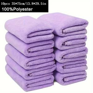 35*75cm 타월 10개 세트, 매우 부드럽고 빠르게 마르는 핸드 타월, 욕실, 헬스장, 샤워실, 호텔, 스파에 적합, 욕실 용품