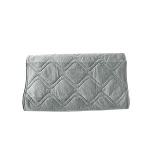 회색 쿨감 섬유 베개 타월 60X60Cm 여름 아이스 쿨 통기성 건조하고 시원한 여름 싱글 베개 타월 베갯잇 가정용 베개 커버, 세탁기 사용 가능, 1개