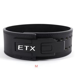 ETX 역도 벨트, 피트니스 벨트, 남녀공용 - 내구성, 편안함, 조절 가능, 두께 0.4In, 폭 4In, 퀵 잠금 레버; 파워리프팅 훈련 벨트