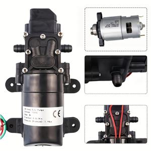 1개 12V 다이어프램 워터 펌프, 8L/분 자가 흡입 자동 압력 스위치 워터 펌프, RV, 보트, 캠핑, 세차, 물 시스템용 미니 워터 전달 펌프