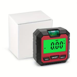 디지털 각도기 1개, 수량ฏฐ 포함, LCD 백라이트, 전자식 각도 측정기, 수평기 도구, 자석 받침대, 미니 경사계