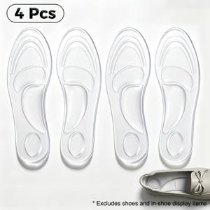 여성용 샌들 및 하이힐용 GEL 깔창 2켤레, 미끄럼 방지, 부드러움, 통기성, 압력 완화, 편안함 향상을 위해 재단 가능