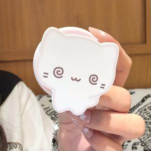 귀여운 파운데이션 리본 흰색 아기 고양이 접이식 휴대폰 거치대
