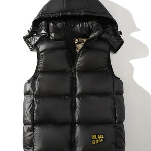 중동풍 블랙 골든 커플용 조끼, 남녀공용 후드형, 남성용 질레트
