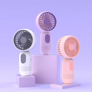 미니 휴대용 선풍기, 작고 귀여운 디자인으로 가볍고 휴대가 간편함, 손에 들고 사용하는 타입, 3단 풍속 조절 가능, USB 충전식, 여성·남성 모두 사용 가능, 실내외 사용에 적합하며 메이크업·여행·캠핑 등 다양한 상황에 활용 가능