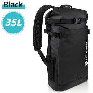 NEWBOLER 35L 롤탑 고품질 드라이백 백팩, 고강도 PVC 부양식 롤탑 백팩, 낚시용품 보관 가방, 카약, 보트, 낚시에 적합