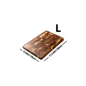 플러스 사이즈 두꺼운 원목 도마, 3가지 사이즈, 엔드 그레인 스플라이스 균열 방지 디자인, 내구성이 뛰어나고 칼에 친화적. 반찬과 요리된 음식 분리, 야채, 과일, 고기 전용. 양면 사용, 세척 용이