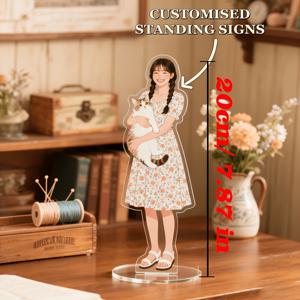 2D 평면 맞춤형 Y자형 스탠드 피규어, HD 프린팅, 생일, 발렌타인데이, 부활절, 크리스마스 및 기타 공휴일을 위한 완벽한 선물, 개인화 이미지 기념품