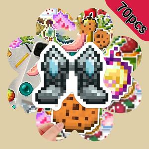 고품질 70개 픽셀 아트 스티커, 레트로 클래식 비디오 게임 데칼, 물병, 노트북, 스케이트보드, 게이머 장식 및 파티 용품 휴대폰 스티커용 비닐 스티커