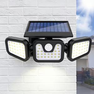 74 LED 태양광 모션 센서 스마트 조명, 3가지 모드 LED 센서 보안등, IP65 / 크리스마스 장식 조명, 할로윈, 차고, 정원, 캠핑, 도로, 마당, 현관용