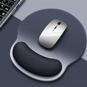 1개 미끄럼 방지 고무 받침 마우스 패드, 마우스 패드 손목 받침, 편안한 마우스 패드 손목 받침, 컴퓨터, 노트북, PC, 사무실 및 가정에 적합한 젤 마우스 패드