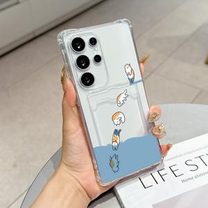 휴대폰 케이스 - 삼성 갤럭시 S26 S25 S24 S23 울트라 S22 플러스 S21 4G S20 5G M54 M53 M33 카드 홀더 (갤럭시 54/53 소프트쉘 트렌디 여성 스타일, 트렌디 남성 스타일 TPU 트렌드 33 폰 케이스 24)