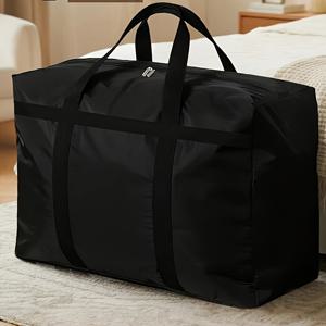 36L 수납 가방, 강력한 손잡이가 있는 이사 가방, 담요 침구 시즌 의류 옷장 이사용 지퍼가 있는 옷 수납 토트백