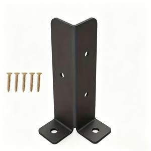 고하중 조절식 데크 포스트 앵커 브라켓 키트, 2.2mm 두께, 1.5x1.5-2x2-2x4-4x4 포스트용, 고하중 금속 지지대, 목재 울타리 및 정자용, 간편한 설치, 공간 절약형 디자인