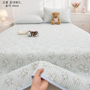 60수 아사 피그먼트 워싱 이불 겸 패드, 부드러운 순면 베드스프레드, 사계절 침구, 침대 커버 다용도, SS Q K