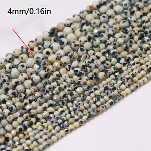 2-4mm 빈티지 천연 얼룩 무늬 아게이트 파체드 루스 비즈 원형 비즈 반제품 비즈 스톤, 주얼리 제작 팔찌 목걸이 귀걸이 공예 비즈용 - 구멍이 있는 원형 비즈, 스트링 및 직조 공예에 적합
