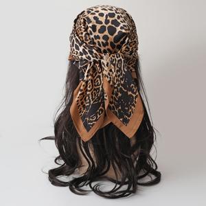 1/4개 클래식 프린트 70cm 사각 스카프, 여성용 얇은 패션 헤드 스카프, 부드러운 단색 사각 타월 - 다기능 헤드웨어 및 넥 랩, 질감, 해변 여행 바캉스