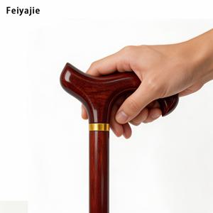 Feiyajie 너도밤나무 지팡이, 남녀공용, 95cm, 손잡이 및 미끄럼 방지 베이스 포함, 파티 공연 소품, 코스프레 소품, 빈티지 파티, 무대 공연