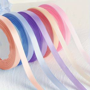 5개입 1cm 폭 21m 길이 새틴 리본, 웨딩 리본 보우 선물 포장용 리본, DIY 헤어클립 웨빙, 꽃 장식용 리본, 케이크 포장용, 크리스마스 및 휴일 파티 장식용 리본 크리스마스, 할로윈