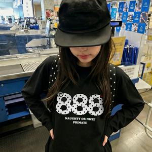 Lelale Y2K 디렉셔널 크리에이티브 센스 물방울 무늬 디지털 프린트 긴팔 여성 티셔츠, 루즈핏 미국산 게으른 스타일 캐주얼 다용도 이지 탑, 봄/가을 데일리 홈 캐주얼 외출 데이트 바캉스/캠퍼스 웨어