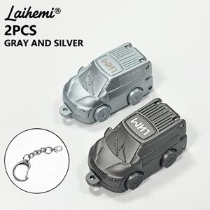 LAIHEMI 2개 스테인리스 스틸 은색 손톱깎이 및 회색 손톱깎이, 접이식 손톱깎이, 휴대용 디자인