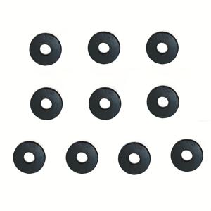 10개 M8 블랙 나일론 플랫 와셔 평면 스페이서 절연 개스킷 링 나사 볼트 실링 와셔 플랫 와셔