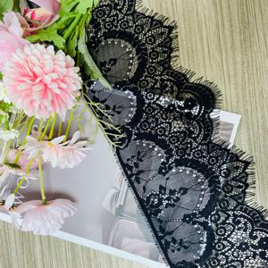 3미터/롤, 6.1인치 고품질 패션 나일론 속눈썹 레이스, 의류, 란제리, 나이트가운, 캐미솔, 웨딩드레스 밑단, 모자, 버스티어, 커튼 및 기타 DIY 재봉 액세서리에 적합