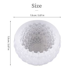 캔들 몰드, 국화 캔들 실리콘 몰드, 더블 달リア 볼형 향초 DIY 몰드, 수제 마카롱 다색 꽃향초, 향초 석고 장식, 에센셜 오일 비누, 꽃 수지 장식품 제작용; 발렌타인데이, 어머니의 날, 웨딩 선물 상자, 기념일 선물, 수제품 가게 상업용으로 적합