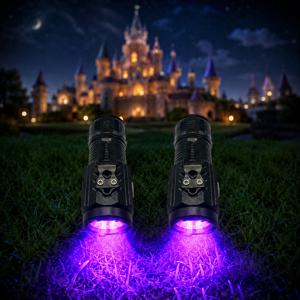 1/2개 블랙 3 LED UV 조명, USB 충전식 휴대용 미니 UV 손전등, 펜 클립 디자인, 밝은 , 포켓 손전등, 5가지 조명 모드, 숨겨진 마커, 낚시, 반려동물 소변 조명, 야간 전갈 포획을 위한 자외선 조명