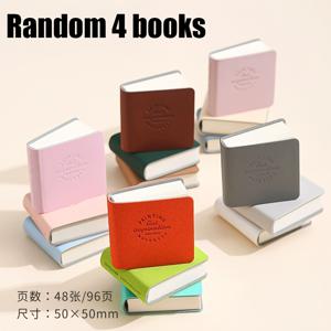 LANGUO 미니 그림 그리기 세트 - 랜덤 4권, 휴대하기 좋은 200Gsm 두께의 판지 포켓 스케치북 (회계, 야외 스케치, 영감 기록용). 사무실용품, 신학기 필수품