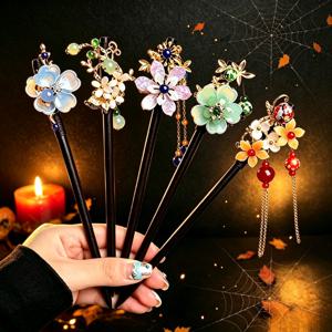 5개 할로윈 여성 드레스업 추가 패션 신상 헤어 클립 머리핀 인품 올매치 헤드웨어, 기념 행사 할로윈 크리스마스 선물로 적합