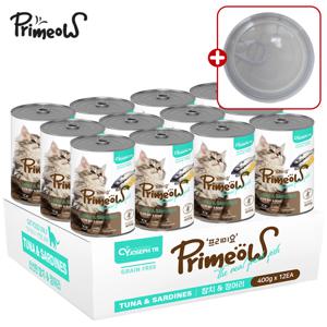 프리미요 캔 참치 정어리 400g 12개 고양이 대용량 습식캔 주식캔 통조림
