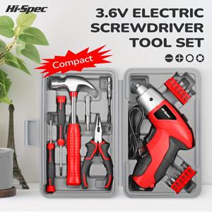 Hi- 3.6V 핑크색 전동 드라이버, USB 충전식 리튬 배터리 휴대용 공구 키트. 휴대 가능하며 다양한 색상으로 제공되며 다양한 가정용 시나리오에 적합합니다. 키트에는 클로 해머, 드라이버, 드릴 비트가 포함되어 있습니다.