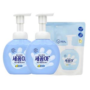 온더바디 세꼼마 버블 항균 핸드워시 250ml x2개 + 리필 200ml x 2개 (파우더 / 레몬 / 그린 중 택 1)