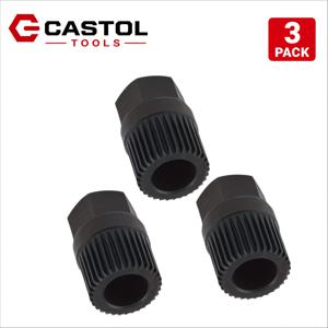 TOOLS 3pcs 세트 (아우디, 폭스바겐 골프/패사트 33T 플러그인 V벨트 풀리 제거 제너레이터 도구), 도구, 제너레이터 클러치 프리 휠 풀리 샤프트 제거용