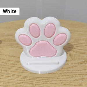 3D 프린팅 귀여운 고양이 발 모양 휴대폰 거치대, 창의적인 데스크탑 장식 게으른 디자인 테이블 상판 침실 침대 옆 거실 책상에 놓을 수 있음, 고양이 애호가 선물 생일 선물 작은 선물 할로윈