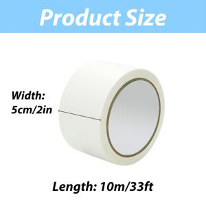 10m/33ft 에어컨 덕트 테이프, 창문 날씨 밀봉 테이프, 화이트 타이랩 드래프트 차단 밀봉 필름 테이프, 창문 AC 밀봉 테이프 잔여물 없음, 자가 접착식 차가운 공기 먼지 비 차단용