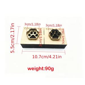 C265 미니 고양이 발바닥 다이컷, 핸드메이드 DIY 가죽공예 동물 발자국 열쇠고리 펜던트, 가죽 블랭킹 스탬핑 절단용 강철 몰드