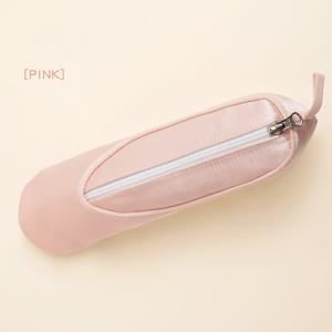 싱글 핑크 발레화 메이크업 브러쉬 보관 가방, 독특한 디자인의 귀여운 필통, 아이브로우 펜슬, 메이크업 브러쉬, 마스카라, 립스틱 보관에 다용도로 활용 가능한 다기능 정리함, 여행 및 휴대용으로 완벽